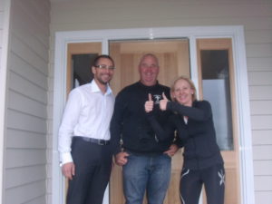 Hershey Heights - Ryan and Sharon with Doug the builder built by Farm Houses of Australia